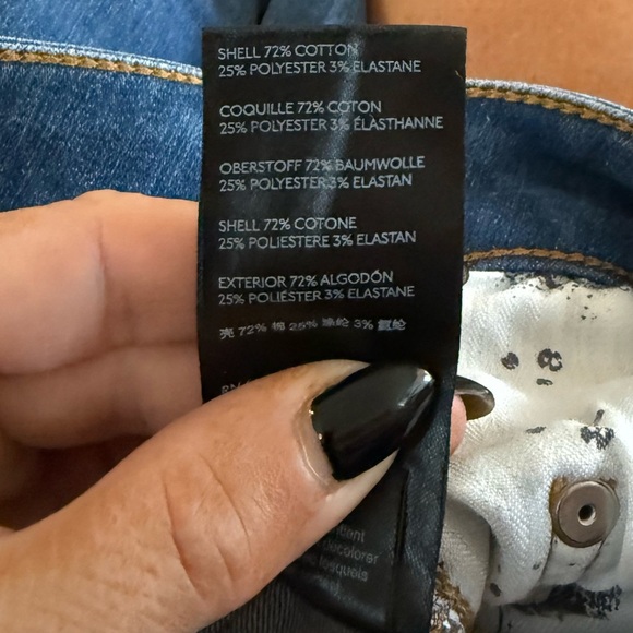 NWOT Anthropologie Pilcro High Rise Denim Leggings Size 27 - Picture 3 of 7